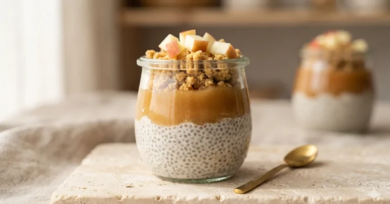 Apple Crumble Chia Pudding  A Nutritious and Delicious Twist on Dessert
