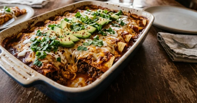 Cozy Homemade Red Chile Beef Enchiladas Worth Savoring