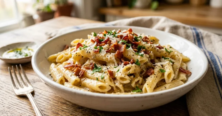 One Pot Creamy Garlic Pasta Simple and Delicious Recipe