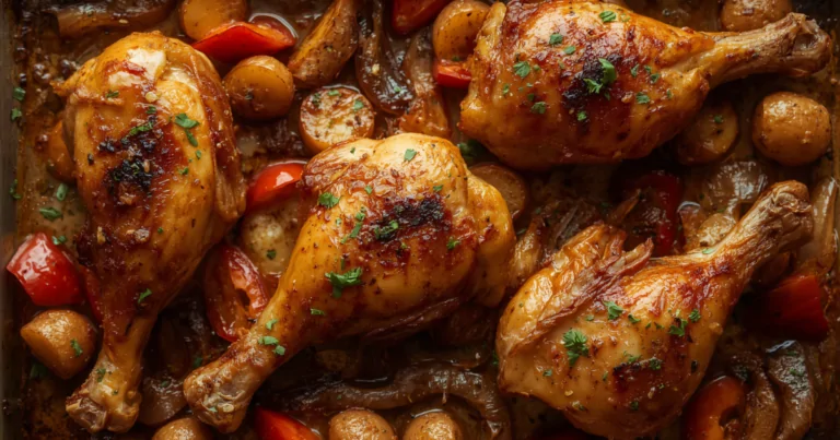 Simple Roasted Chicken & Veggie Sheet Pan Dinner
