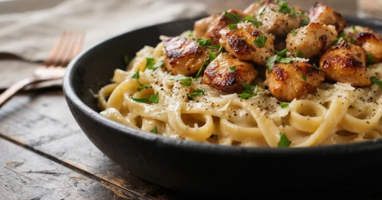 Ultimate Garlic Butter Chicken & Parmesan Fettuccine