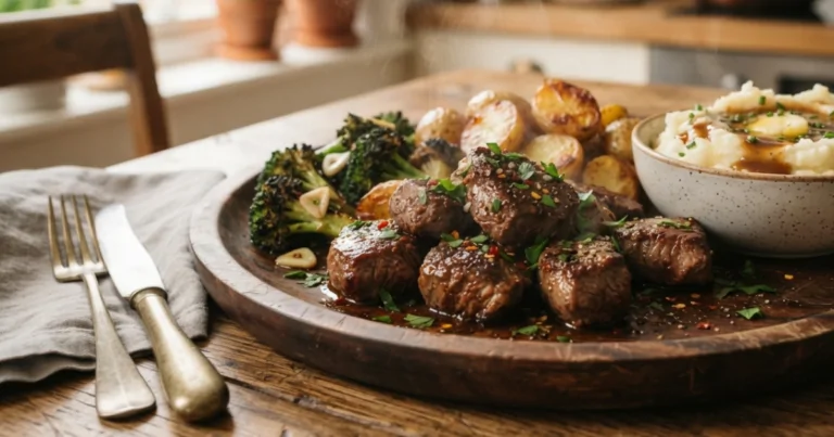 Ultimate Steak Bites & Loaded Potato Comfort Plate